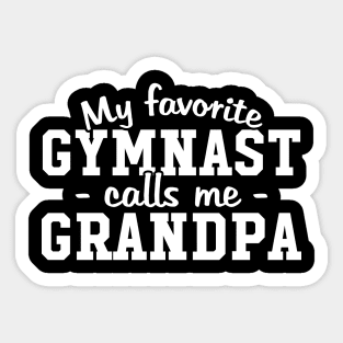 My favorite gymnast calls me grandpa Sticker